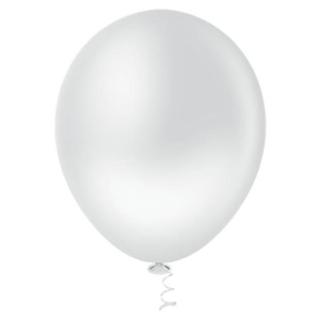 Balao regina liso pera 7 branco