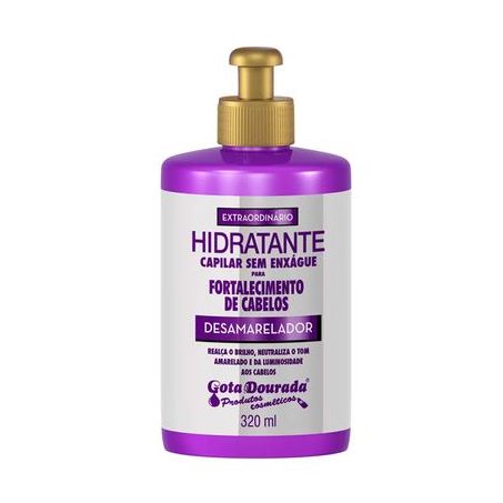 Creme de pentear Gota Dourada desamarelador 320ml
