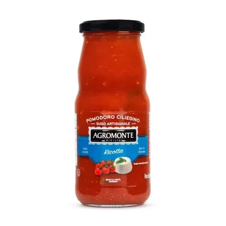 Molho tomate cereja ricotta agromonte 360g