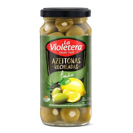 AZEITONA S/CAROCO RECHEADA C/LIMAO LA VIOLETERA 130G