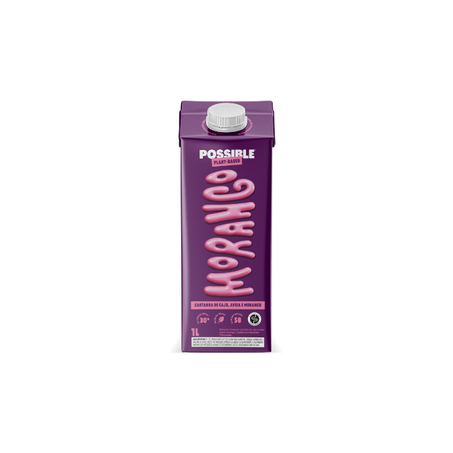 ALIMENTO VEGETAL POSSIBLE CASTANHA CAJU MORANGO 1L