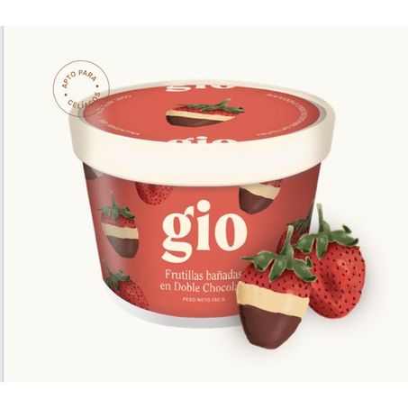 SOBREMESA DE FRUTA GIO MORANGO C/CHOCOLATE POTE 150G