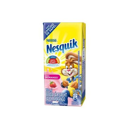 Bebida Láctea UHT Nestlé Nesquik Sabor Morango Caixa 200ml