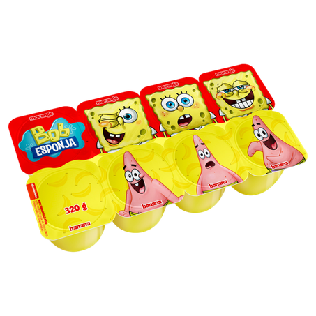 IOGURTE ELEGE PETIT BOB ESPONJA MRG/BANANA 320G
