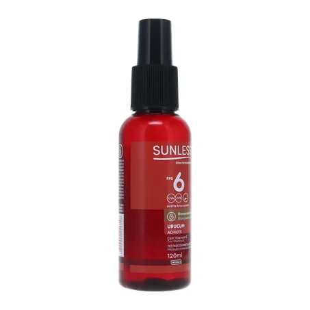 ÓLEO BRONZEADOR SUNLESS URUCUM 6FPS 120ML 360-31