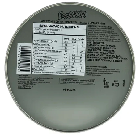 PANETTONE FESTTONE FRUTAS 500G 360-4