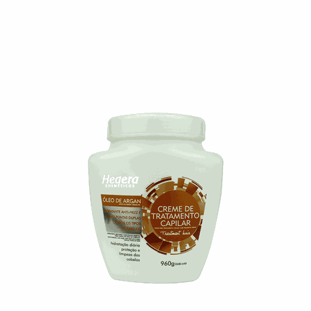Creme capilar hedera oleo argan 960g