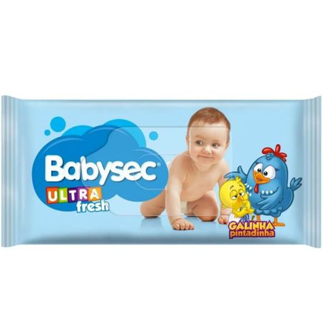 Toalha umedecida babysec galinha pintadinha 19x14 46un