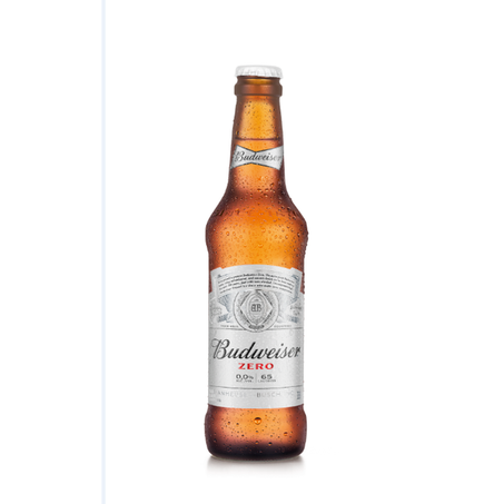 CERVEJA BUDWEISER ZERO ÁLCOOL LONG NECK 330ML