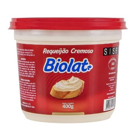 Requeijão Biolat Tradicional 400g