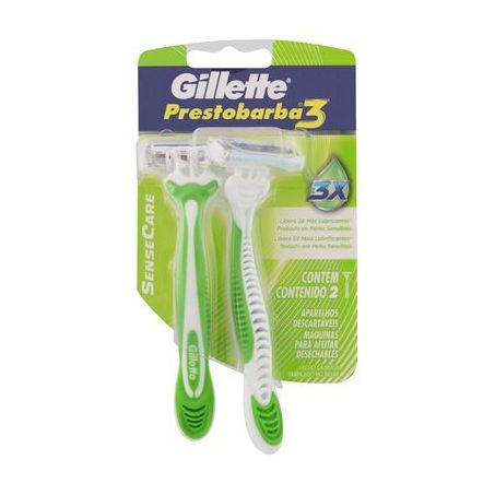Aparelho gillette prestobarba 3 sense care c/ 2un