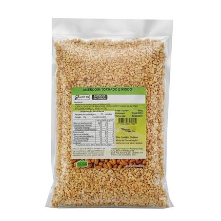 AMENDOIM TORRADO E GRANULADO 500G