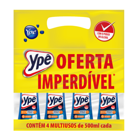 Limpador Multiuso Ypê C/4 500ml Cada