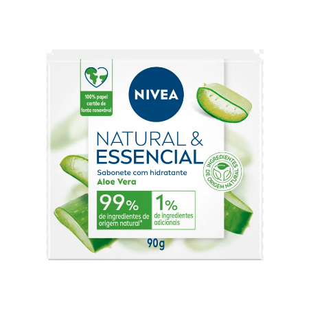 Sabonete Nivea Em Barra Natural & Essencial Aloe Vera 90g 
 