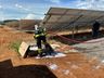 Captação de energia solar pega fogo em São José do Cedro