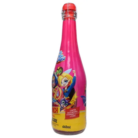 Espumante spunch 660ml zero alcool liga da justica 360-7
