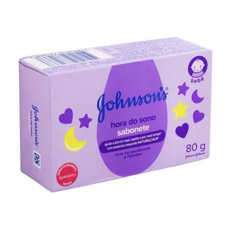 Sabonete para Bebê em Barra Johnson's Hora do Sono Caixa 80gr