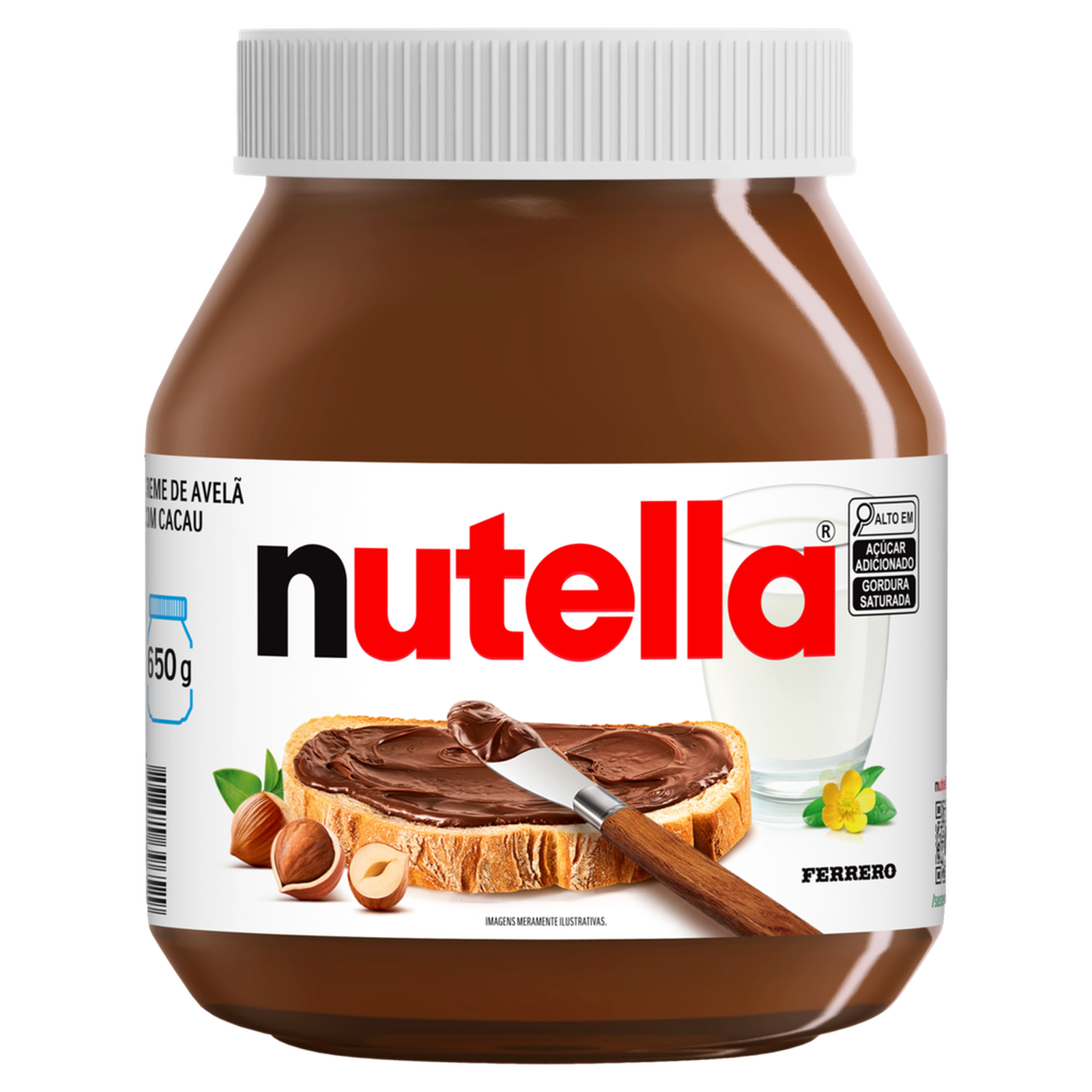 Nutella creme de avelã 1 uni 650g
