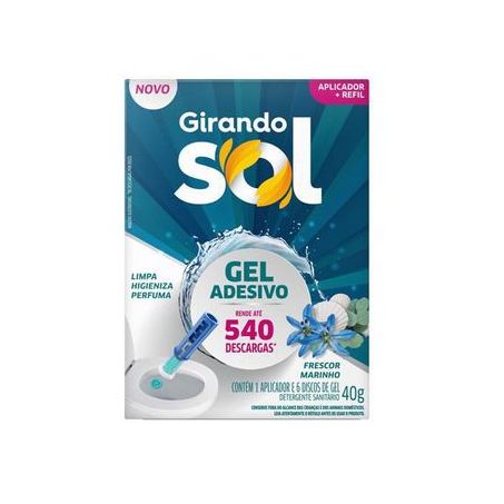 Gel adesivo girando sol 40g frescor marinho refil