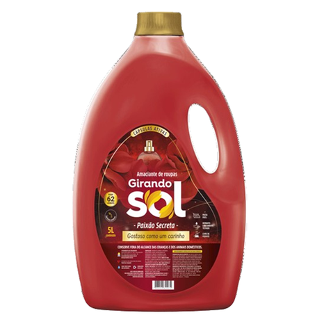 AMACIANTE GIRANDO SOL PAIXÃO SECRETA VERME 5L