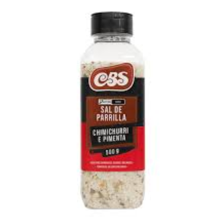Sal de parrilla cbs 500g chimichurri e pimenta
