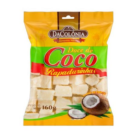 Doce De Coco Rapadurinhas Dacolônia Pacote 160g