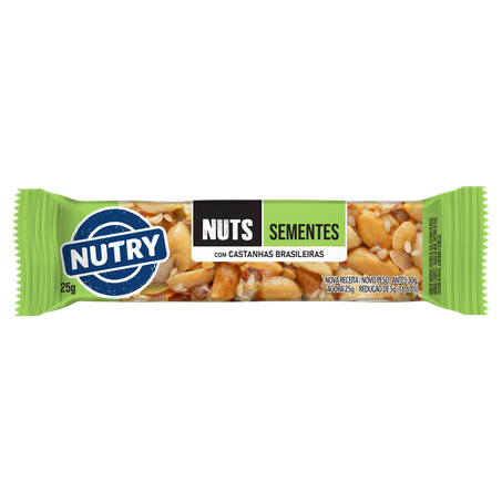 Barra Cereais Nutry Nuts Sementes 25g