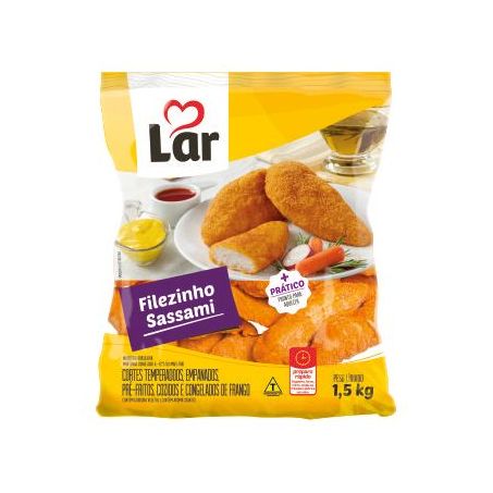 FILE DE FRANGO SASSAMI 700GR LAR  EMPANADO