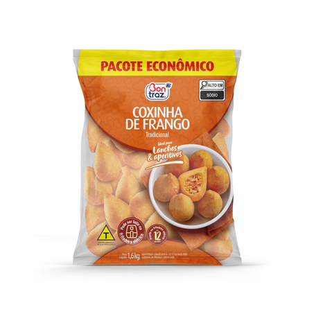 Coxinha de Frango Bontraz 1,6Kg