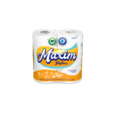 MAXIM STYLUS PAPEL TOALHA C2 ROLOS