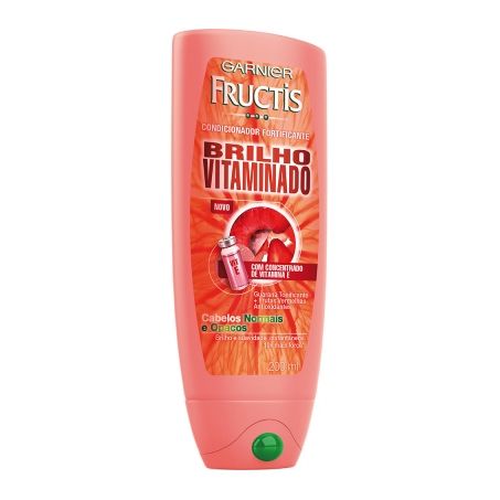 Condicionador Garnier Fructis Brilho Vitaminado Cabelos Normais A Opacos Embalagem 200ML