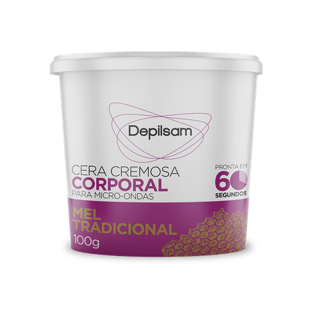 Cera Cremosa P/Microondas Depilsan Mel 100g