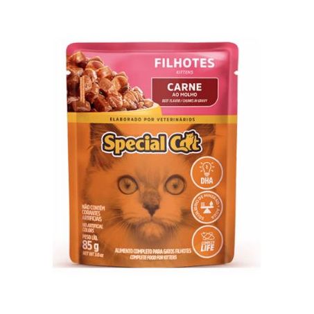 Racao Special Cat Sache Carne Filhote 85g