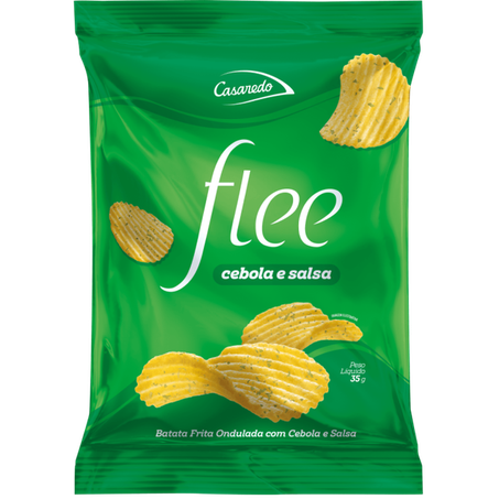 Batata ondulada flee 35g cebola/salsa