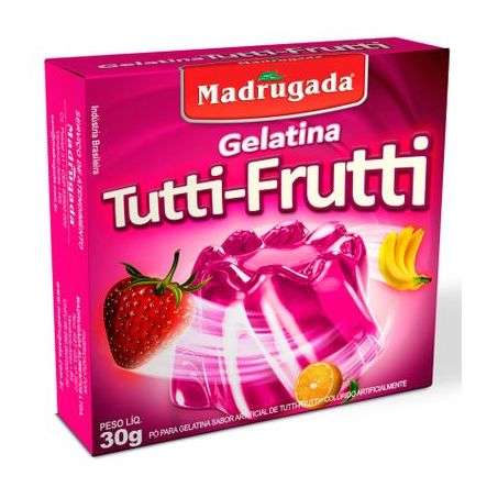 Gelatina Madrugada Tutti Frutti 30G
