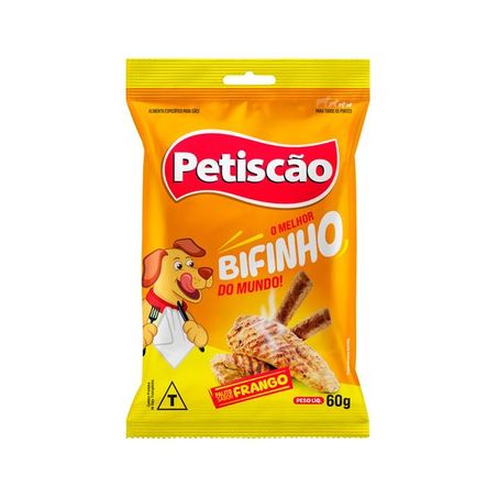 PALITO BIFINHO PETISCAO MASTIGAVEL DE FRANGO SNACK 60G