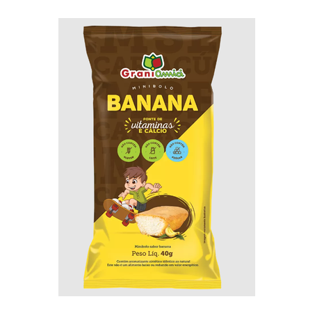Bolinho Grani Amici Banana 40g