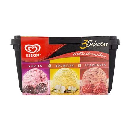 SORVETE KIBON 3 SELECOES FTAS VERMELHAS 1,5L