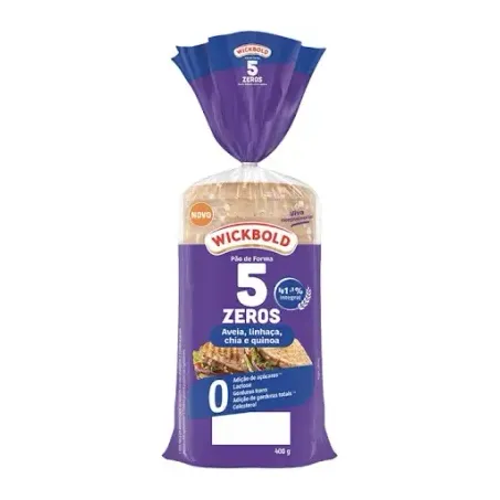 Pão wickbold 5 zeros aveia, linhaça, chia e quinoa 400g