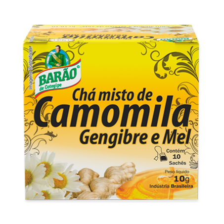 Cha barao camomila gengibre/mel 10g