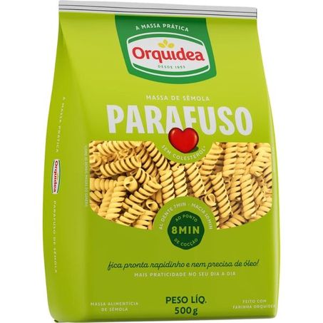 Macarrão Sem Ovos Parafuso Orquídea 500g