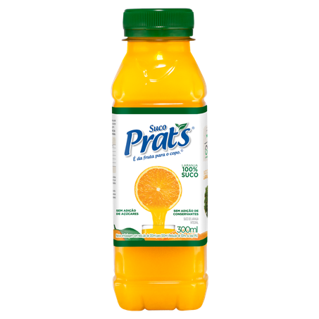 Suco prats laranja integral 300ml