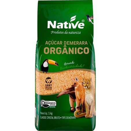 Açúcar Orgânico Native 1kg - Demerara