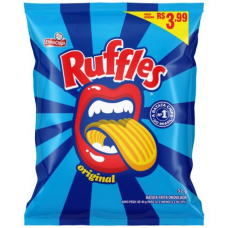 Salgadinho elma chips batata ruffles 32g