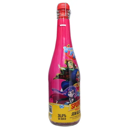 Espumante spunch 660ml zero alcool liga da justica 360-31