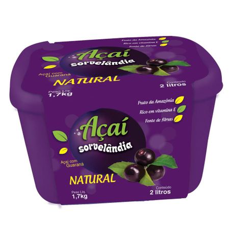 AÇAÍ SORVELÂNDIA 2L NATURAL