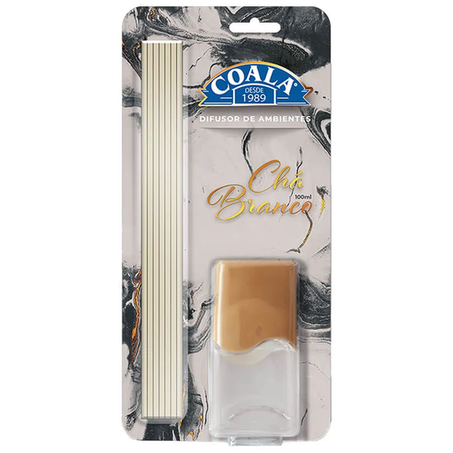 DIFUSOR AROMAS COALA CHÁ BRANCO 100ML C/VARETAS