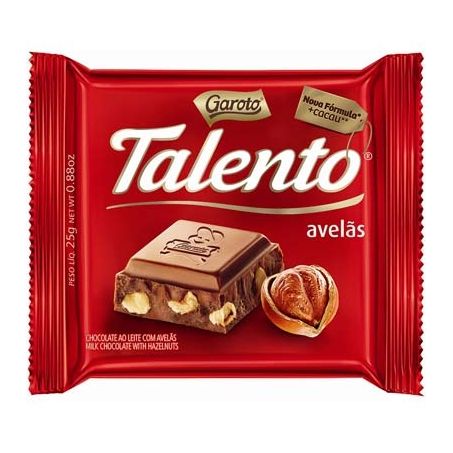 CHOC TALENTO AVELA TB 25G