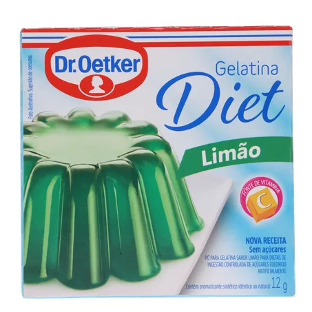 Gelatina oetker diet limao 12g