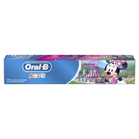 CREME DENTAL COM FLÚOR CHICLETE MINNIE ORAL-B KIDS